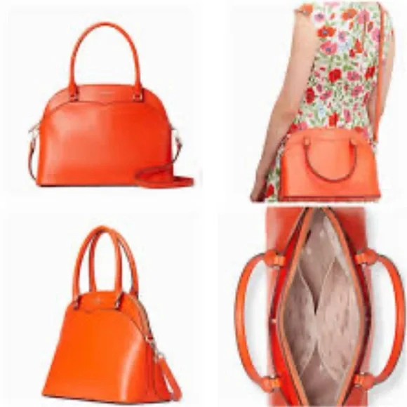 KATE SPADE Payton Medium Dome Satchel in Coral. Like New - Picture 10 of 10